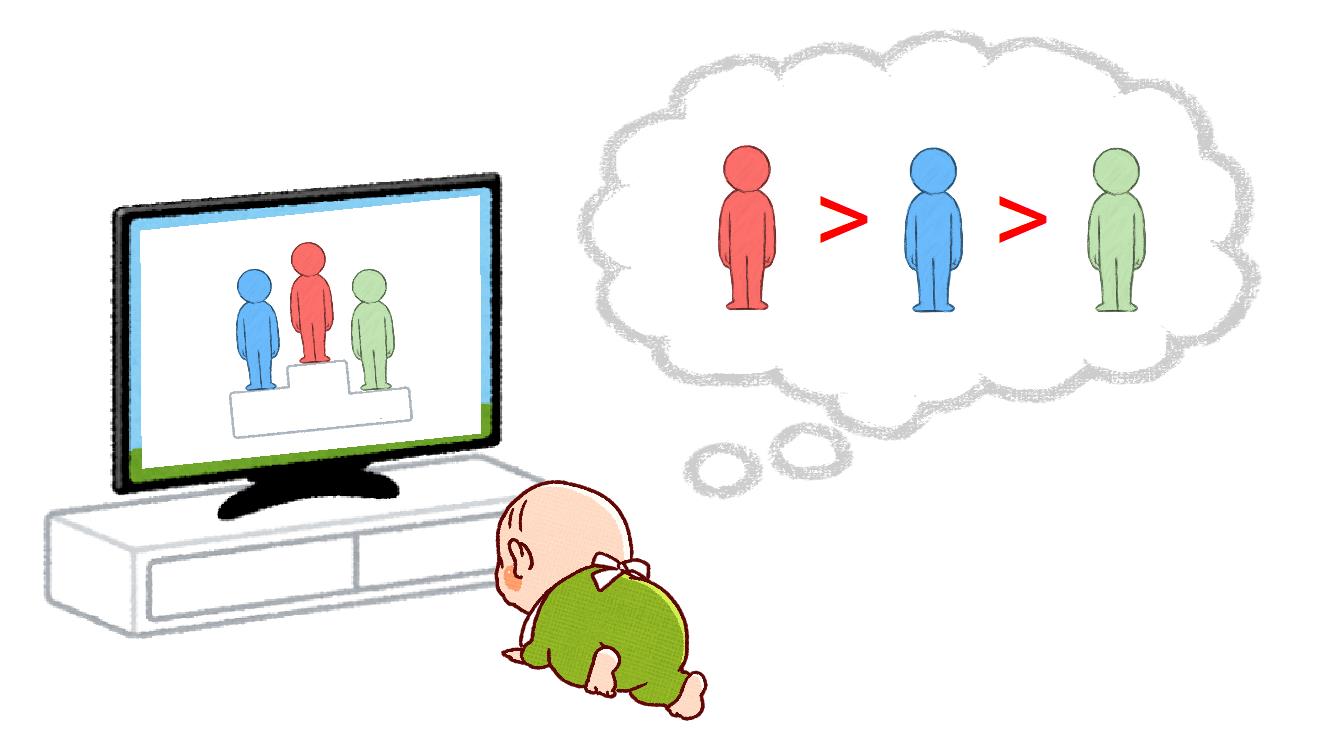 赤ちゃんも上に立っている者が優位と判断することを解明 前言語期の乳児が空間的上下と社会的上下を結びつける 研究成果 九州大学 Kyushu University