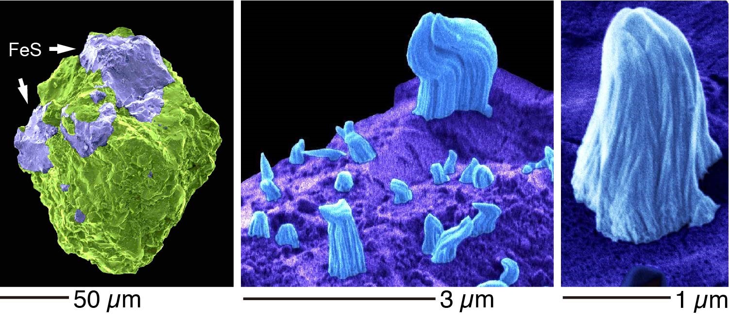 小惑星イトカワで発達した金属鉄のひげ状結晶–宇宙における鉄と硫黄の