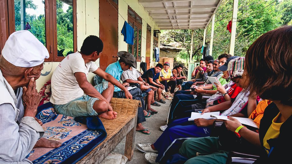 Ryota Todoroki with Friends International Work Camp Kyushu in Nepal