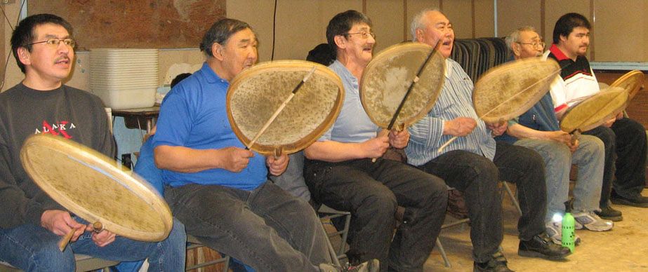 Yupik drummers