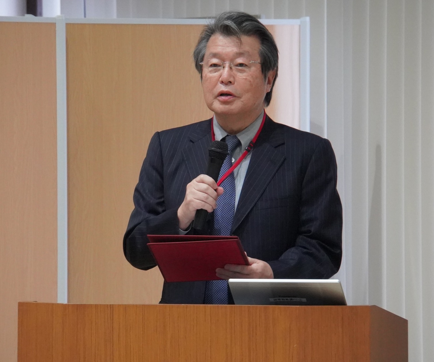 President Tatsuro Ishibashi delivering welcome remark