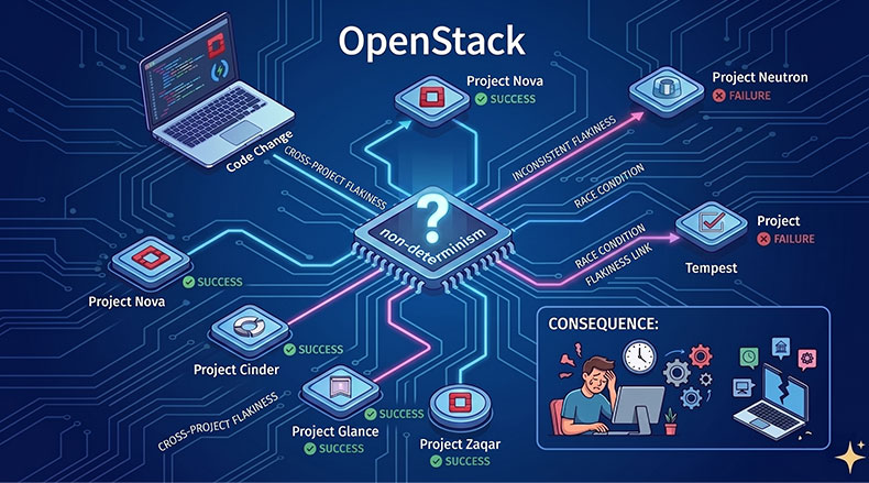 Flaky tests in the OpenStack ecosystem
