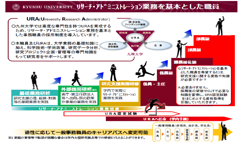 研究支援業務を基本とした職員